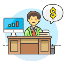 Accountant 5 Illustration from UX Colors Set