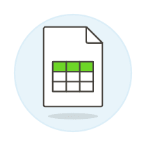 Xls Spreadsheet 2 Illustration from UX Colors Set
