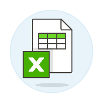 Xls Spreadsheet 3 Illustration from UX Colors Set
