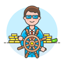 Business Captain 1 Illustration from UX Colors Set