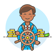 Business Captain 2 Illustration from UX Colors Set