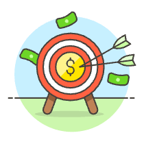 Business Target 3 Illustration from UX Colors Set
