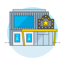Cinema Illustration from UX Colors Set