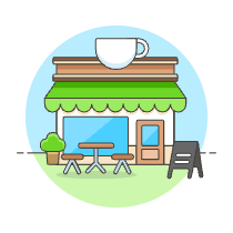 Cafe 1 Illustration from UX Colors Set
