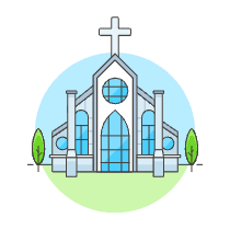 Church Illustration from UX Colors Set