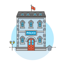 Police Station 2 Illustration from UX Colors Set