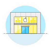 Apple Store 2 Illustration from UX Colors Set