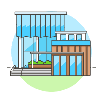Modern House Illustration from UX Colors Set