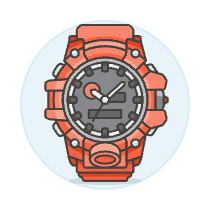 ANALOG WATCH 2 Illustration from UX Colors Set