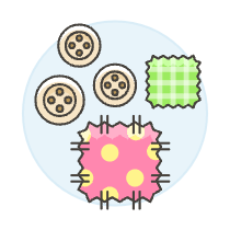 Buttons Patches Illustration from UX Colors Set