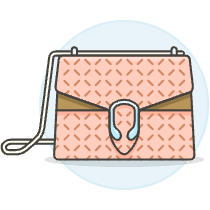 SALMON PATTERN Purse Illustration from UX Colors Set