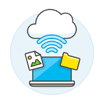 Cloud Connecting 12 Illustration from UX Colors Set