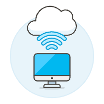 Cloud Connecting 2 Illustration from UX Colors Set