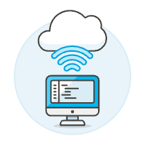 Cloud Connecting 5 Illustration from UX Colors Set
