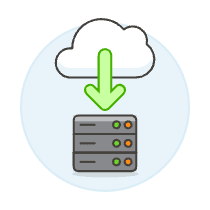 Cloud Download 14 Illustration from UX Colors Set