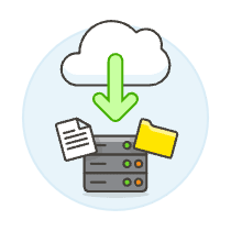 Cloud Download 15 Illustration from UX Colors Set