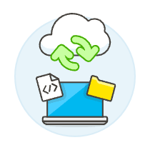 Cloud Sync 10 Illustration from UX Colors Set