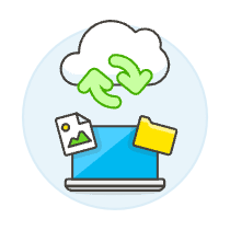 Cloud Sync 12 Illustration from UX Colors Set