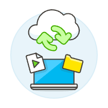 Cloud Sync 13 Illustration from UX Colors Set