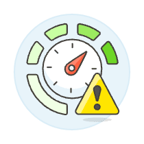 Connection Speed Warning Illustration from UX Colors Set