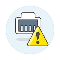 Lan Warning Illustration from UX Colors Set