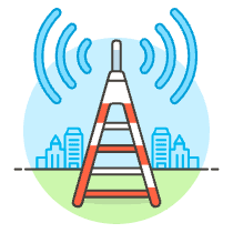 Signal Antenna Illustration from UX Colors Set