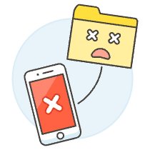 Phone Error Illustration from UX Colors Set