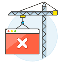 Web Buildiing Error Illustration from UX Colors Set
