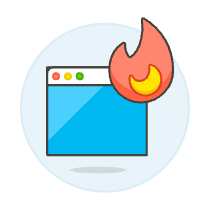 App Burning 1 Illustration from UX Colors Set