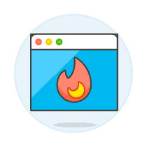App Burning 2 Illustration from UX Colors Set