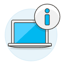 Laptop Information Illustration from UX Colors Set