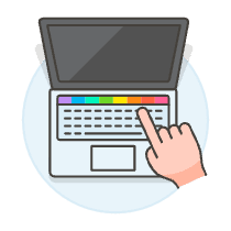 Macbook Touchbar 1 Illustration from UX Colors Set