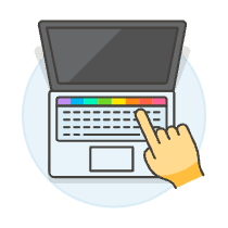 Macbook Touchbar 2 Illustration from UX Colors Set