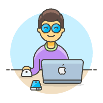 App Developer 3 Illustration from UX Colors Set