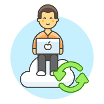 Cloud Developer 2 Illustration from UX Colors Set