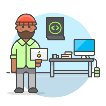 Code Developer 1 5 Illustration from UX Colors Set