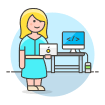 Code Developer 2 4 Illustration from UX Colors Set