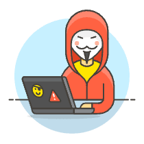 Anonylous Hacker 3 Illustration from UX Colors Set
