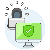 Protected Pc Illustration from UX Colors Set