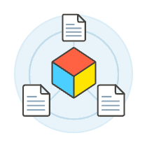 Plugin Module Documents Illustration from UX Colors Set