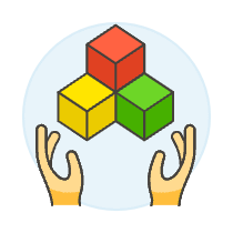 Plugin Module Hand 2 Illustration from UX Colors Set