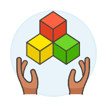 Plugin Module Hand 3 Illustration from UX Colors Set