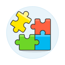 Plugin Puzzle Illustration from UX Colors Set
