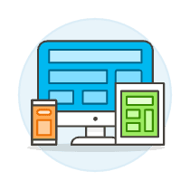 Responsive Ui 1 Illustration from UX Colors Set