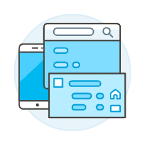 Responsive Ui 3 Illustration from UX Colors Set