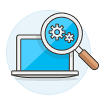 Laptop Setting Illustration from UX Colors Set