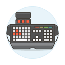 Gaming Keyboard 2 Illustration from UX Colors Set