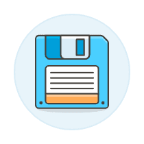 Floppy Disk 2 Illustration from UX Colors Set