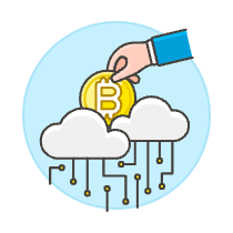 Crypto Cloud 1 Illustration from UX Colors Set