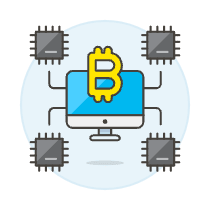 Crypto Chip Illustration from UX Colors Set